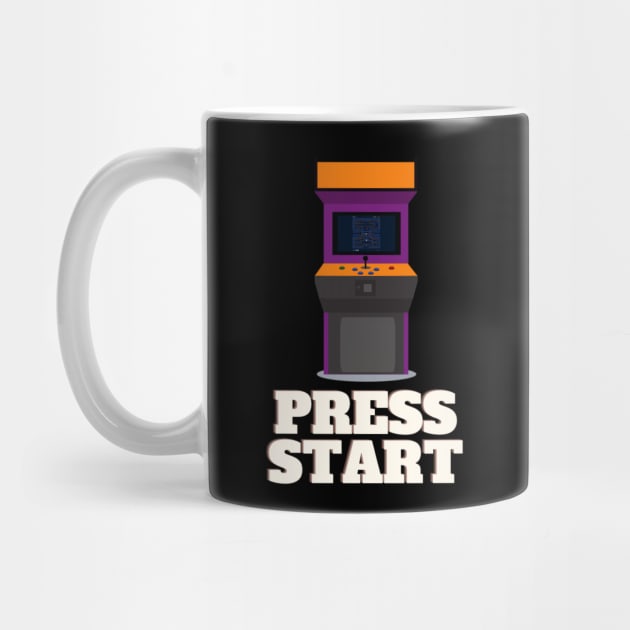 Press Start Arcade Gamer Apparel by Topher's Emporium